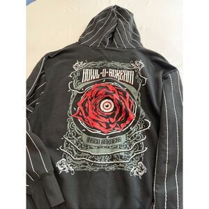 Busch Gardens Howl O Screams Sweatshirt Hoodie Jacket Size Large RARE